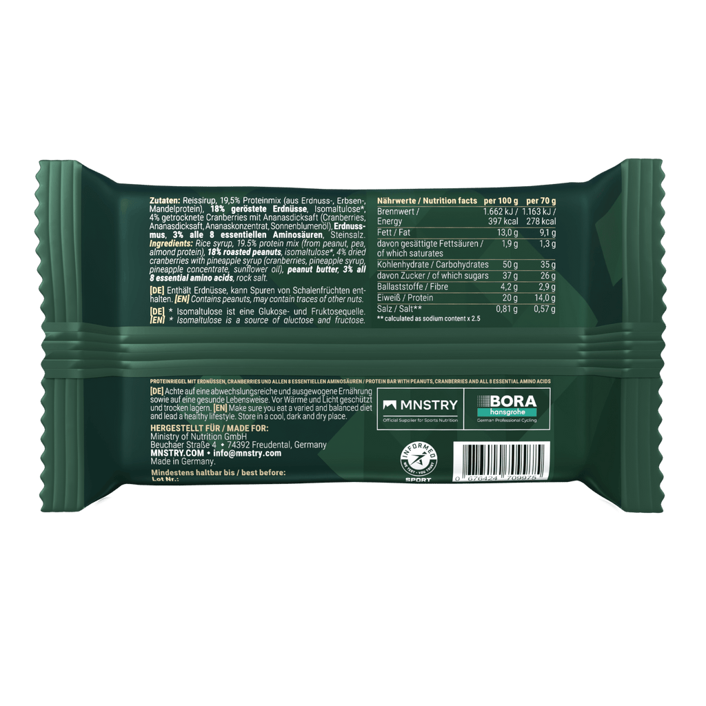 PROTEIN BAR 8 Peanut & Cranberry