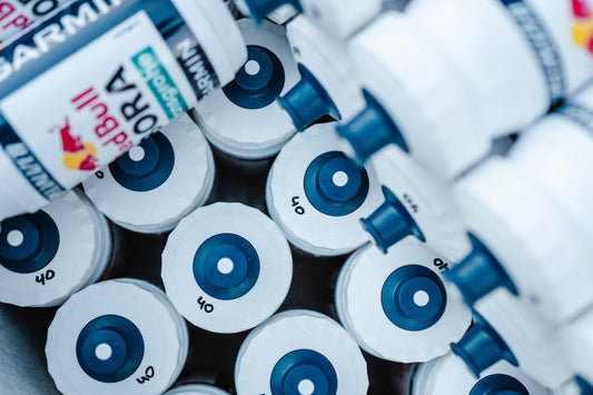 Trinkflaschen in einer Kühlbox