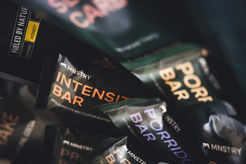 Verschiedene MNSTRY Riegel