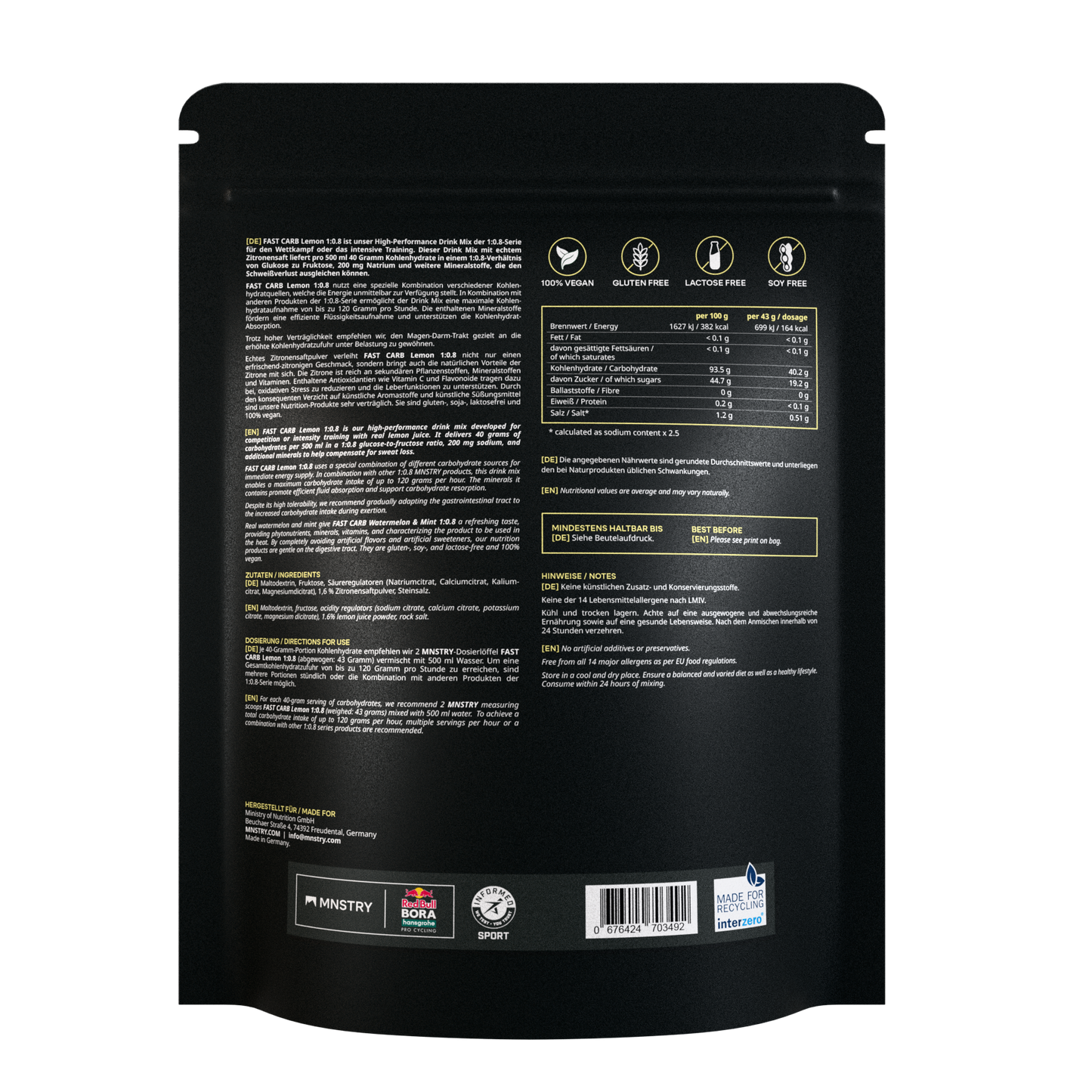 FAST CARB Lemon 1:0.8